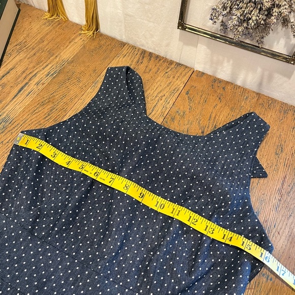 💙 CHRISTIAN CHENAIL Polka Dot Sleeveless Dress – Size 6 - Picture 13 of 14
